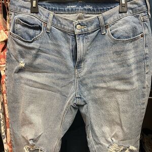 Old Navy Distressed Blue Jeans